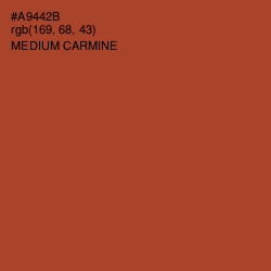 #A9442B - Medium Carmine Color Image